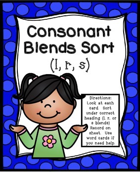 Consonant Blends Sort by Teaching Second Grade | TPT