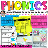 Digraphs Phonics Activities Bundle | Includes sh, ch, th, 