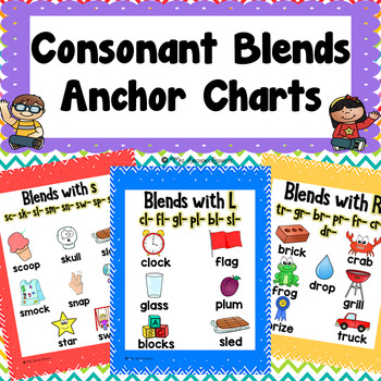 Preview of Consonant Blends Anchor Charts
