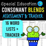 Consonant Blends Assessment and Tracker for Reading AND Sp