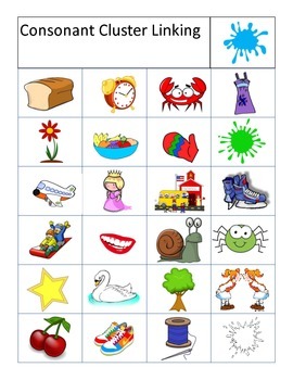 Consonant Blends Charts and Flashcards by Rhyme and Reason | TpT