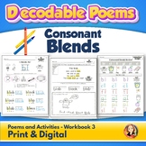Consonant Blends Decodable Readers Poems and Worksheets