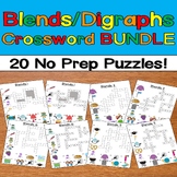 Consonant Blends & Digraphs Crossword Puzzles Bundle