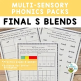 Consonant Blends (Final S) Worksheets Activities for Orton