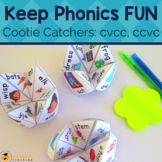Consonant Blends Fortune Teller | CCVC or CVCC Activities