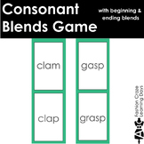 Consonant Blends Games with Beginning and Ending Blends