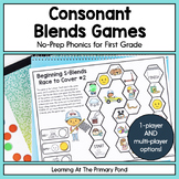 Consonant Blends Games: First Grade No-Prep Phonics | SOR aligned