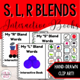 Consonant Blends Interactive Books! Set of 3 Books! S, L, R