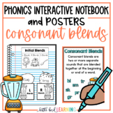 Consonant Blends Interactive Notebook Activities and Posters