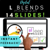 Consonant Blends L Blends | Interactive Slides | Distance 