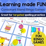 Consonant Blends Phonics Bingo Games