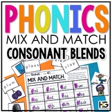 Consonant Blends Phonics Centers and Reading Fluency Memory Games