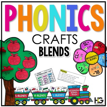 Preview of Consonant Blends Phonics Crafts