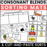 Consonant Blends Sorting Mats Activity and Cut-and-Paste S