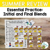 Consonant Blends Summer Worksheets and Activities