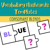 Consonant Blends | Vocabulary Flashcards | Puzzle Flash ca