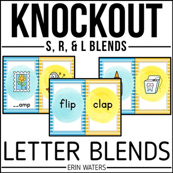Preview of Consonant Blends Word Game - Knockout - Review Game