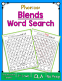 Consonant Blends Word Search