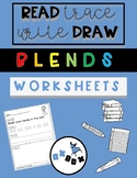 Consonant Blends Worksheet Activity: Read-Trace-Write-Draw
