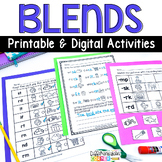 Consonant Blends Worksheets & Activities Digital & Printab