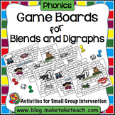 Consonant Blends and Digraphs Game Boards