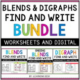 Consonant Blends and Digraphs Worksheets Kindergarten Firs