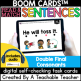 Double Final Consonants in Sentences Boom Cards™️ | Digita