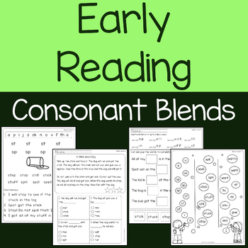 Preview of Consonant Blends with Short Vowels - Lessons, Reading Comprehension Passages