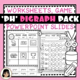 Consonant Digraph PH Worksheets, game and PPT Slides