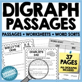 Digraph - PHONICS - Reading Passages + Worksheets sh ch th