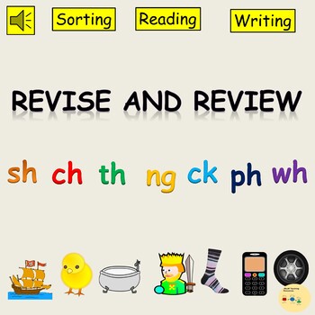 Consonant Digraph Revision ch sh th ng ck ph and wh