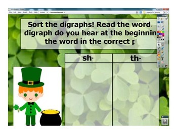 Preview of 'Sh' and 'Th' Consonant Digraph Word Sort