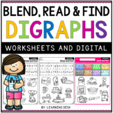 Consonant Digraph Worksheets: Word Mapping Worksheets - Phonics