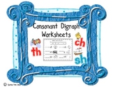 Consonant Digraph Worksheets