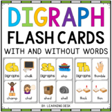 Consonant Digraphs Flash Cards Center Kindergarten First G