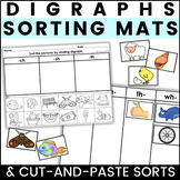 Digraphs Sort Cut and Paste Worksheets and Phonics Sorting