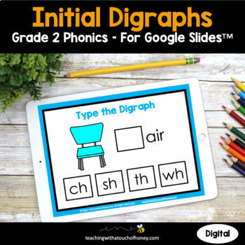 Preview of Consonant Digraphs Phonics Activities | Initial Digraphs 2nd Grade Phonics