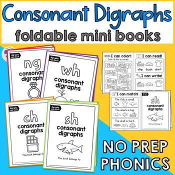 Preview of Consonant Digraphs Phonics Morning Work Craft
