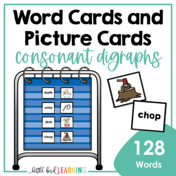 Preview of Consonant Digraphs Decodable Word Cards and Picture Cards Set