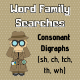 Consonant Digraphs Word Family Searches
