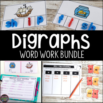 Preview of Consonant Digraphs Word Work