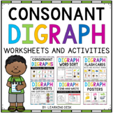 Consonant Digraphs Worksheets Activities Kindergarten Firs