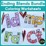 Consonant Ending Blends Coloring Sheets Bundle