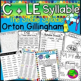 Consonant + LE (C+LE) Stable Syllable - Orton Gillingham (