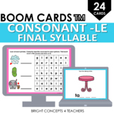 Consonant LE Word Endings BOOM CARDS / Digital Task Cards