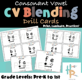 Consonant Vowel CV Blending Drill Cards