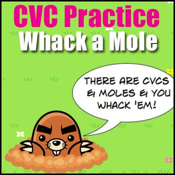 Vowels Whack-a-mole • COKOGAMES