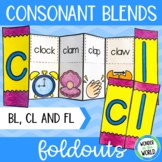 Consonant blends foldable cut and paste activity bl cl and