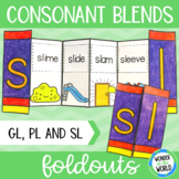 Consonant blends foldable cut and paste activity pl sl and
