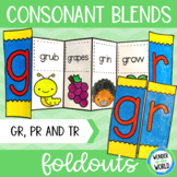 Consonant blends foldable cut and paste activity pr tr and